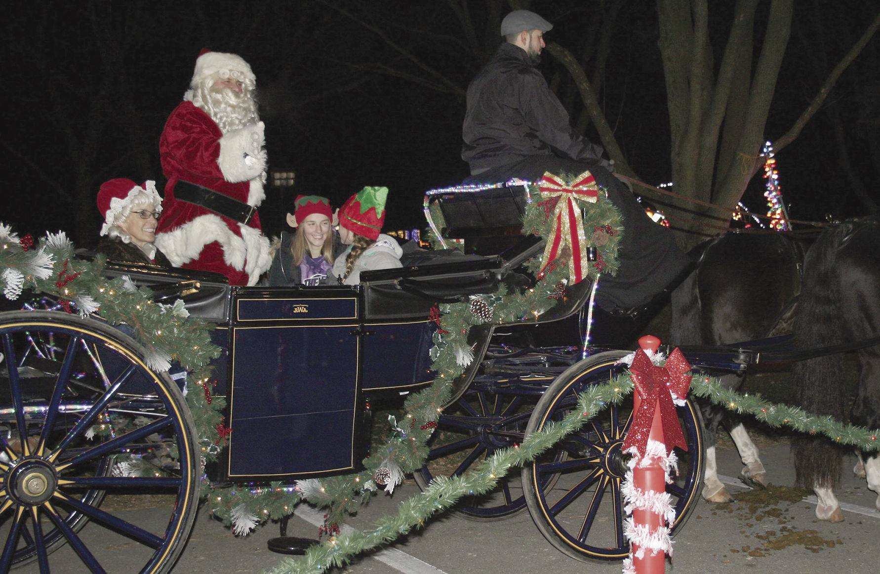 Santa comes to town